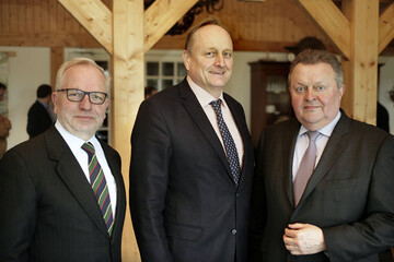 Von links: Albert Jan Mat (Prsident des niederlndischen Bauernverbandes LTO) Prsident Rukwied Piet Vanthemsche (Prsident des flmischen Bauernverbandes Boerenbond)
