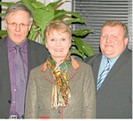 Für ein selbstbewusstes Auftreten der Landwirte warben (v.l.) LBV-Vizepräsident Gerhard Glaser, Staatssekretärin Friedlinde Gurr-Hirsch und der vlf-Vorsitzende Stefan Käppeler.