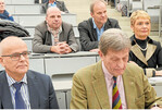Beim 4. Hohenheimer Landwirtschaftsdialog zum internationalen Agrarhandel (von links): Dr. Klaus-Dieter Schumacher, Analyst und Unternehmensberater; Mitinitiator Prof. Dr. Karlheinz Köller, Institut für Agrartechnik; Staatssekretärin Friedlinde Gurr-Hirsch.