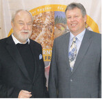 Die Protagonisten beim Bauerntag: Wirtschaftsjournalist Günter Ederer (l.) und Kreisvorsitzender Gerhard Faßnacht.