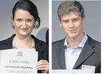 Mit dem Preis zeichnet die Deutsche Landwirtschafts-Gesellschaft vielversprechende Nachwuchskräfte aus der ganzen Welt aus. In diesem Jahr unter anderem Magdalena Schregle (l.) und Nico Knapp (r.) aus Baden-Württemberg.