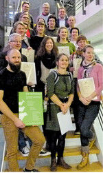 Die Absolventen des dritten Ausbildungsjahrganges zum Fachagrarwirt für handwerkliche Milchverarbeitung.