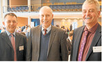 Informationen aus erster Hand beim Bauerntag der Kreisbauernverbände Tübingen und Zollernalb in der Stadthalle Museum" in Hechingen: Ministerialdirigent Dr. Konrad Rühl (Mitte), umrahmt von Bauernverbandsvorsitzenden Jörg Kautt (links) und Alexander Schäfer.