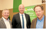 Veranstalter und Gastredner bei der Mitgliederversammlung am Mittwoch vergangener Woche, v. l.: Friedhelm Zoller, Jürgen Freudenberger und Stefan Dürr.