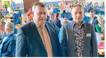 Kreisvorsitzender Ulrich Hauser (r.) empfing im Enzkreis beim Bauerntag den Vizepräsidenten des Deutschen Bauernverbandes Walter Heidl (l.).