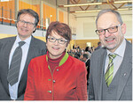 Klaus Mugele (r.) mit Prof. Gunther Hirschberger und der Europaabgeordneten Dr. Inge Gräßle, die zur Einigkeit geraten hat.