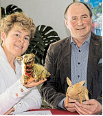 Goldene Zeiten, schlechte Zeiten Martina Magg-Riedesser (l.) und Ernst Buck vom KBV setzen sich für die Schweinehalter ein.