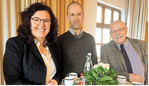 Gabriele Walcher-Quast zusammen mit Ihren Vorgängern Willi Mönikheim (rechts) und Dr. Jörg Dinger.