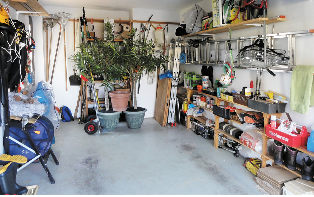 Schön, wenn die Garage nach der Entsorgungsaktion übersichtlich geordnet ist.