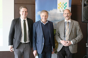 Die Zukunft des Milchsektors beleuchteten (v. l.): Dr. Johannes Klaus vom Baden-Wrttembergischen Genossenschaftsverband, LBV-Vizeprsident Gerhard Glaser und Dr. Markus Albrecht, Geschftsfhrer des Milchwirtschaftlichen Vereins Baden-Wrttemberg. 