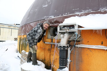 Biogasanlage auf dem Bumlehof, Lothar Braun-Keller und Adrian Keller, Leibertingen