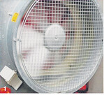 Das Schutzgitter an Gebläsen muss in einwandfreiem Zustand sein.