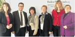 Minister Peter Hauk mit den Präsidentinnen (v. l.) Juliane Vees, Rosa Karcher und Marie-Luise Linckh sowie den Geschäftsführerinnen Birgitta Klemmer (Südbaden) und Dr. Beate Krieg (Württemberg-Baden).