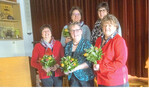 Der neue gewählte Vorstand der Landfrauen Leutkirch (v. l.) mit Monika Heinz, Hilde Gröber (vorne), Claudia Aberle, Sandra Rief-Bentele und Erika Sengele.