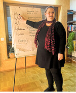 Anne Retter informierte über die wichtigsten Grundregeln beim Schreiben eines Pressetextes.