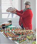 Zuerst Augenweide, dann Gaumenschmaus: Marianne Fecker präsentierte Fingerfood in vielen Varianten.