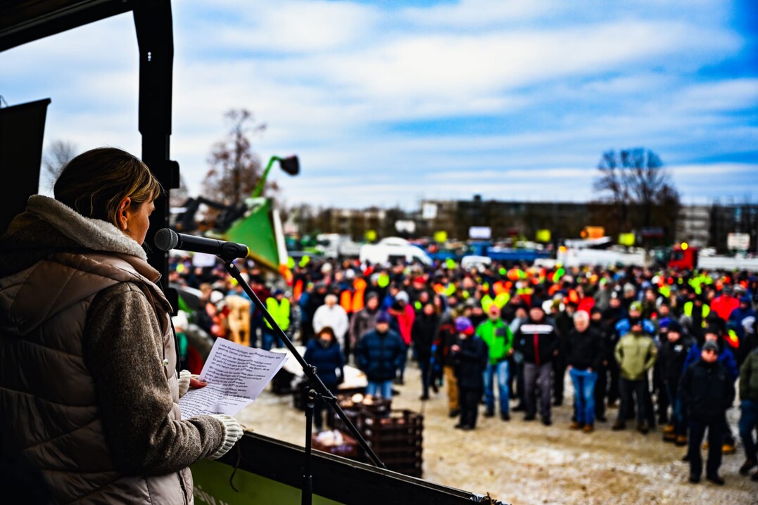 Vom 8. bis 15. Januar 2024 finden in ganz Baden-Wrttemberg, wie hier in Reutlingen, und bundesweit Proteste und Demonstrationen von Landwirten statt. Hintergrund sind die geplanten Beihilfe-Krzungen der Bundesregierung.