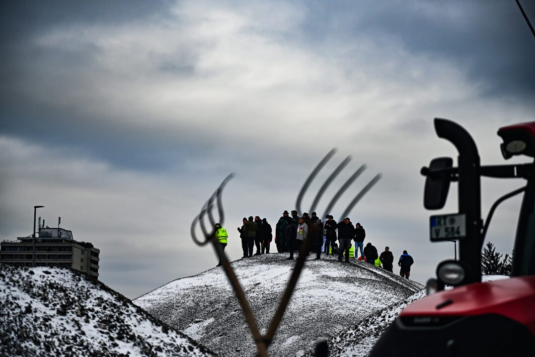 Vom 8. bis 15. Januar 2024 finden in ganz Baden-Wrttemberg, wie hier in Reutlingen, und bundesweit Proteste und Demonstrationen von Landwirten statt. Hintergrund sind die geplanten Beihilfe-Krzungen der Bundesregierung.