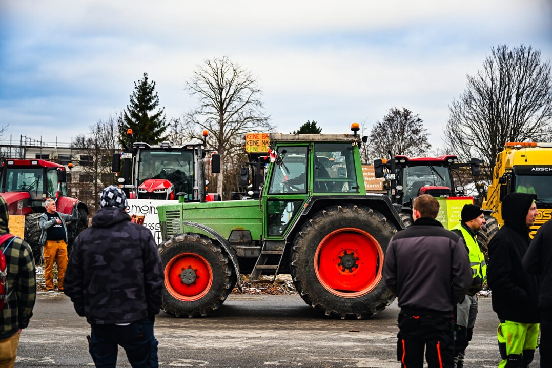 Vom 8. bis 15. Januar 2024 finden in ganz Baden-Wrttemberg, wie hier in Reutlingen, und bundesweit Proteste und Demonstrationen von Landwirten statt. Hintergrund sind die geplanten Beihilfe-Krzungen der Bundesregierung.