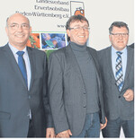 Mit großer Mehrheit im Amt bestätigt (v. l.): LVEO-Präsident Franz Josef Müller und die Vizepräsidenten Hartwig Roth und Walter Söllner.