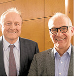 Im LBV-Vorstand in der Bauernschule Bad Waldsee: Rewe-Manager Dr. Ludger Breloh (rechts), LBV-Präsident Rukwied.