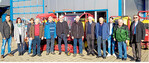 Die Mitglieder der Landmaschinenmechaniker Innung Reutlingen bei der Betriebsbesichtigung.