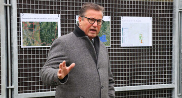 Auf einem Pressetermin in Mosbach im Neckar-Odenwald-Kreis erluterte Agrarminister Peter Hauk den Einsatz von Saufngen im Einsatz gegen die Afrikanische Schweinepest.