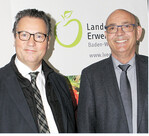 Landwirtschaftsminister Peter Hauk (l.) und Präsident Franz Josef Müller betonten bei der LVEO-Mitgliederversammlung, wie wichtig es war, das Volksbegehren abzuwenden.