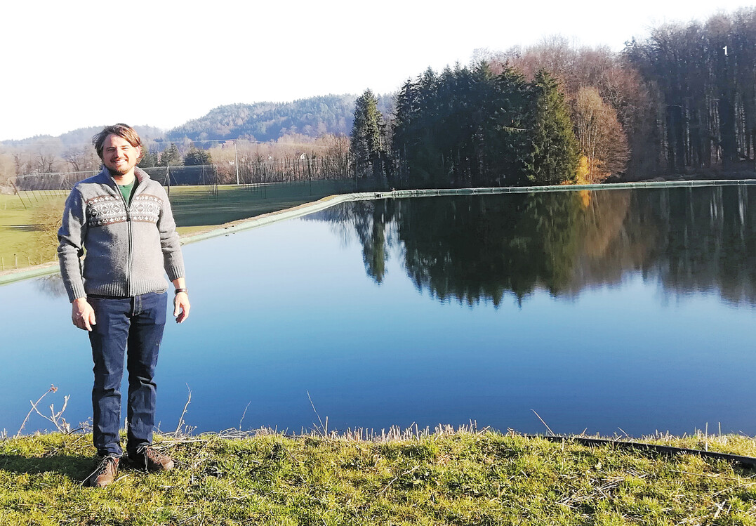 Johannes Bentele ist überzeugt, mit der Anlage eines Speicherbeckens zum Schutz seiner Obstkulturen die richtige Entscheidung getroffen zu haben.
