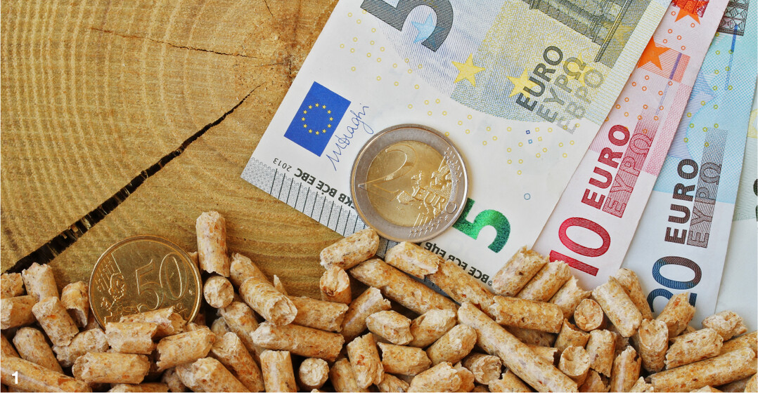 Deutlicher Preisrckgang: Die Preise fr Holzpellets fielen Mitte Februar auf unter 400 Euro pro Tonne. Zum Jahreswechsel waren es noch 500 Euro.