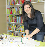 Die diesjährige Glücksfee: Anika Dietmann vom Verlag Eugen Ulmer.