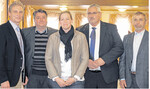 Veranstalter und Referenten der LBV-Fachtagung in Nürtingen (v. r.): Kreisvorsitzender Michael Zimmermann, Michael Schulz, der Bau- und Umweltexperte beim Landesbauernverband, Kreisgeschäftsführerin Mirjam Schumacher, Karsten Kühlbach und Andreas Hackeschmidt.