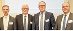 Führungscrew bei Syngenta Agro (v. l.): Dr. Günther Peters, Leiter Zulassung, Dr. Michael Käsbohrer, Leiter Technik, Dr. Manfred Hudetz, Geschäftsführer, und Dr. Thomas Räder, Leiter Marketing.