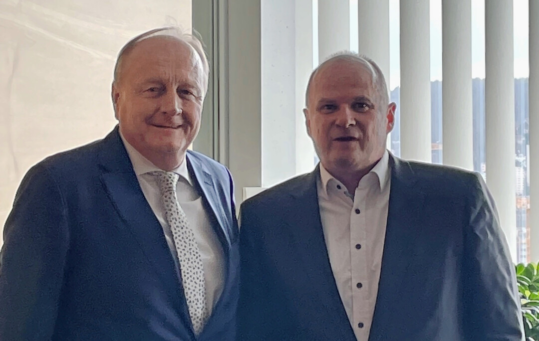Im Gesprch (v. l.): Der Prsident des Landesbauernverbandes in Baden-Wrttemberg, Joachim Rukwied, und Dr. Ulrich Theileis, Prsident des Baden-Wrttembergischen Genossenschaftsverbandes.