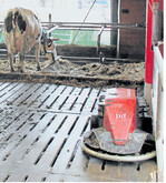 Durch das halbrunde Design soll sich der Lely Discovery nicht festfahren.