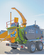 Die Holzhackmaschine HM 6-300 VM zerkleinert Hölzer mit einem Durchmesser von bis zu 30 cm.