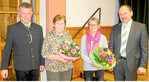 Geschäftsführer Reiner Müller (l.) und Vorstand Reinhard Friedrich dankten Rosa Krauthahn (2. v. l.) und Anita Landwehr für ihren langjährigen Einsatz für den Maschinenring Östlicher Tauberkreis.