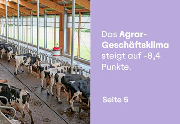 Das Rentenbank-Agrarbarometer vom Mrz/April 2025 zeigt eine deutliche Verbesserung in der Stimmung in der Landwirtschaft im Vergleich zur vorigen Umfrage im Dezember 2024.