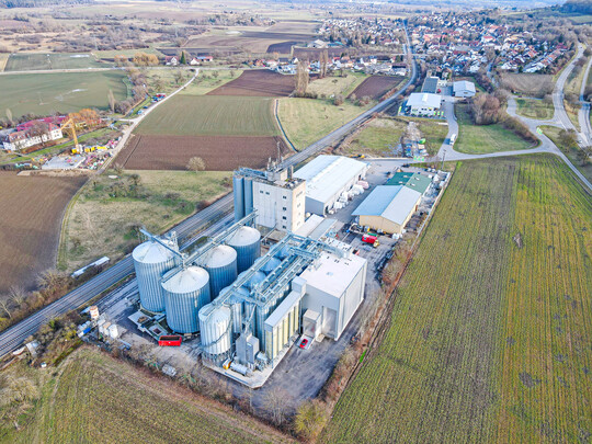 Das Biogetreidegeschft erholt sich, hat aber noch nicht zu alter Strke vor dem Inflationsschock aufgeschlossen. Im Bild die neue Biogetreideerfassung in Mhlhausen-Ehingen im Hegau, die im Juni offiziell erffnet werden soll.