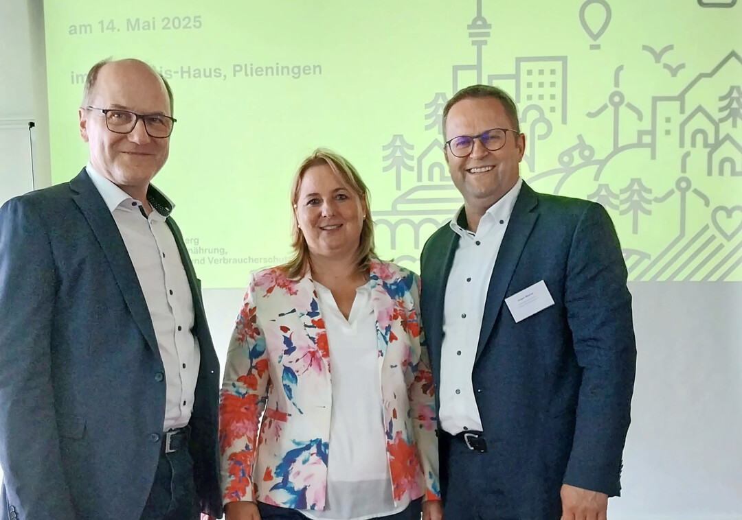 Die Vizeprsidenten Hans-Benno Wichert (l.) und Jrgen Maurer (r.) vertreten den Landesbauernverband im Kulturlandschaftsrat. Staatssekretrin Isabelle Kling freut sich auf die Zusammenarbeit.