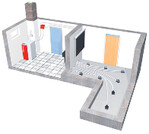 Durch die flexible Montage der Absaugsonden im Pelletlager lässt sich jede Raumgeometrie bestmöglich ausnutzen.