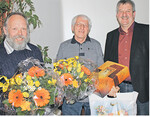 Die langjährigen Beiräte Peter Rost (links) und Günter Clemens wurden von Walter Bauer feierlich verabschiedet. Nicht auf dem Bild ist Beiratsmitglied Hans Grandel.