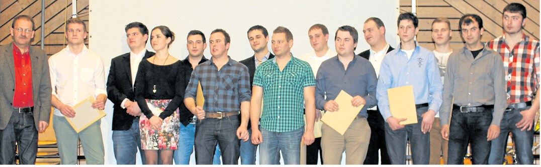 Die frischgebackenen Landwirtschaftsmeister der Fachschule für Landwirtschaft Biberach.