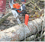 Ein Keil nimmt den Druck aus dem Schnitt.