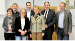 (v.l.) Gertrud Gerner, Mitarbeiterin des Landwirtschaftsamts; Alexander Ego, Obst- und Gartenbauberater; Patricia Seele, Mitarbeiterin des Landwirtschaftsamts; Thomas Dörflinger, MdL; Staatssekretärin Friedlinge Gurr-Hirsch, MdL; Erster Landesbeamter Walter Holderried und Albert Basler, Leiter des Landwirtschaftsamts und der Fachschule.