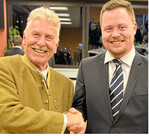 Der scheidende Geschäftsführer Harald Wetzler (l.) und Nachfolger Julian Müller.