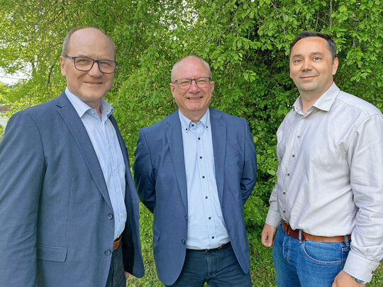 Die SZV-Fhrung, von links: Hans-Benno Wichert, Claus Holmgaard und Dr. Raffael Wesoly.