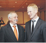 Anton Weber (l.) mit seinem Nachfolger Hubert Kucher.