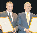 Mit Staatsmedaillen in Gold wurden Friedrich Hörnle (l.) und Alfons Ströbele ausgezeichnet.
