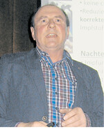 Ernst Buck, Vorsitzender beim KBV Ulm-Ehingen, sprach über Ebermast.